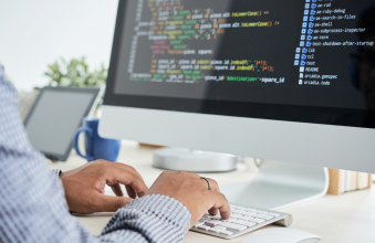 Front-End Developer at work