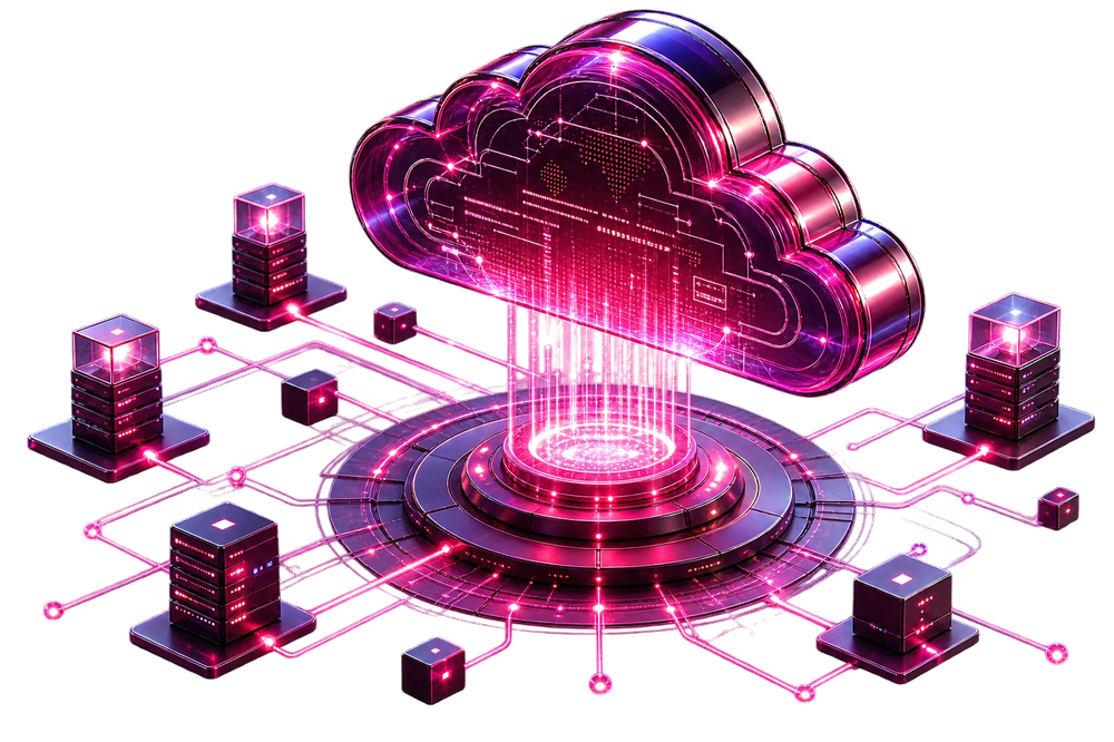 Cloud Servers Background Graphic